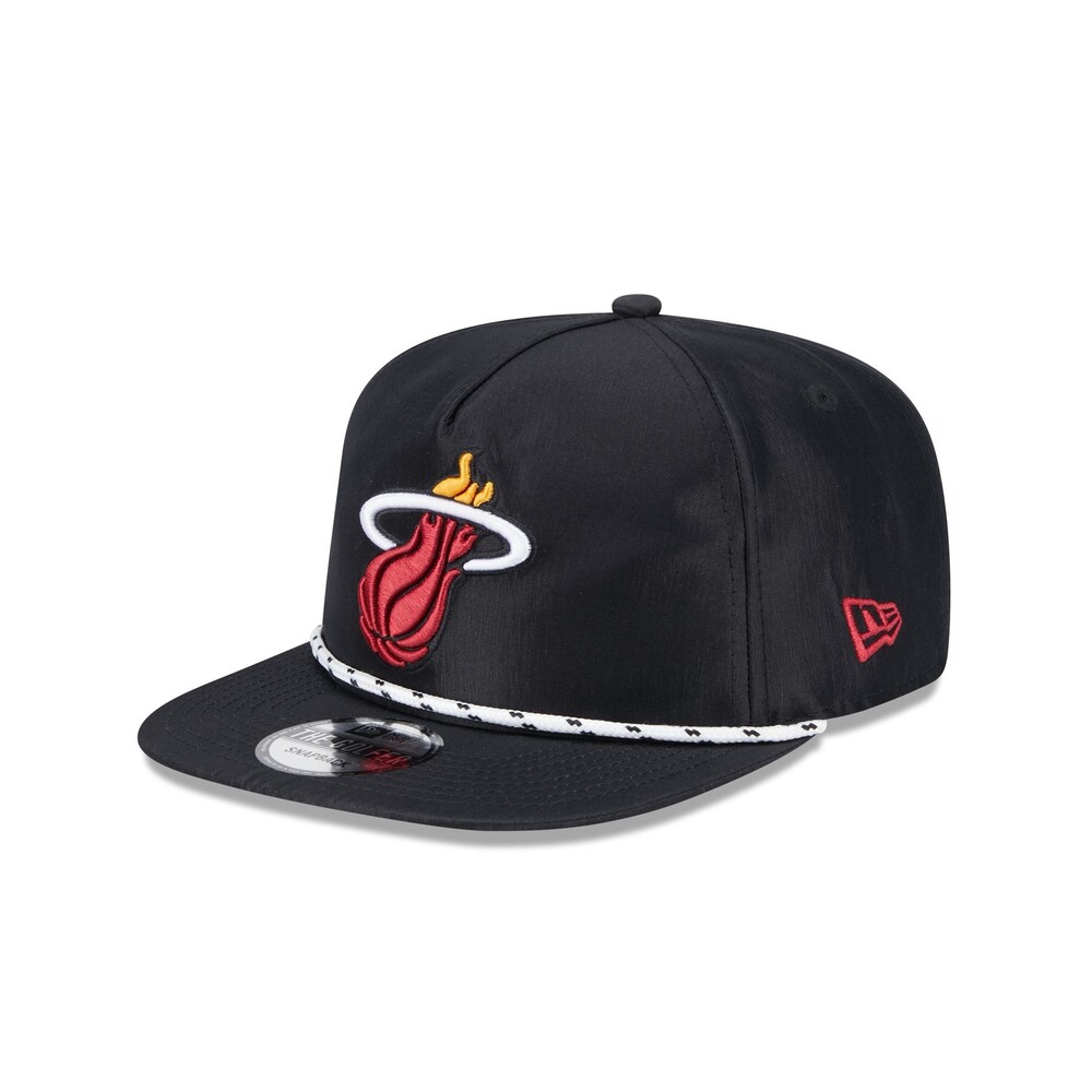 New Era Miami Heat Team Rope Golfer Hat - One Size